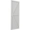 Ekena Millwork Americraft 5-Board Wood 2 Equal Panel Frmd Board-n-Batten Shutters w/Dbl Z-Bar, ARW102BF518X81STH, PR ARW102BF518X81STH - alternate 5